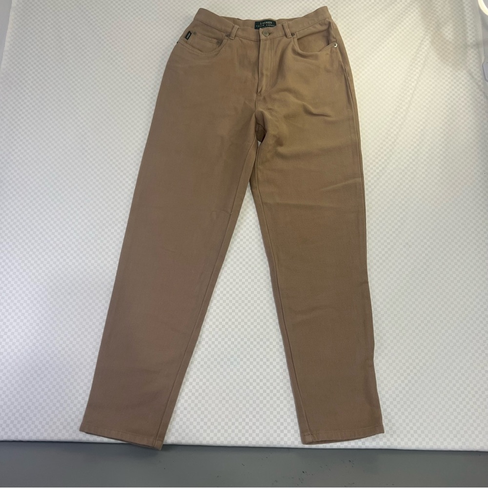 Vintage Lauren Ralph Lauren Tan‎ Khaki Pants Soft And Smooth  Size Womens 6P